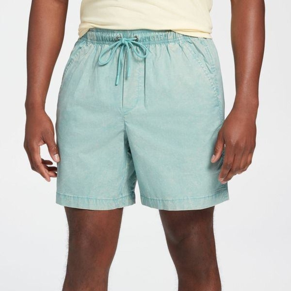 VRST Men's 7" Easy Shorts Dusty Teal Acid Wash Size XXL